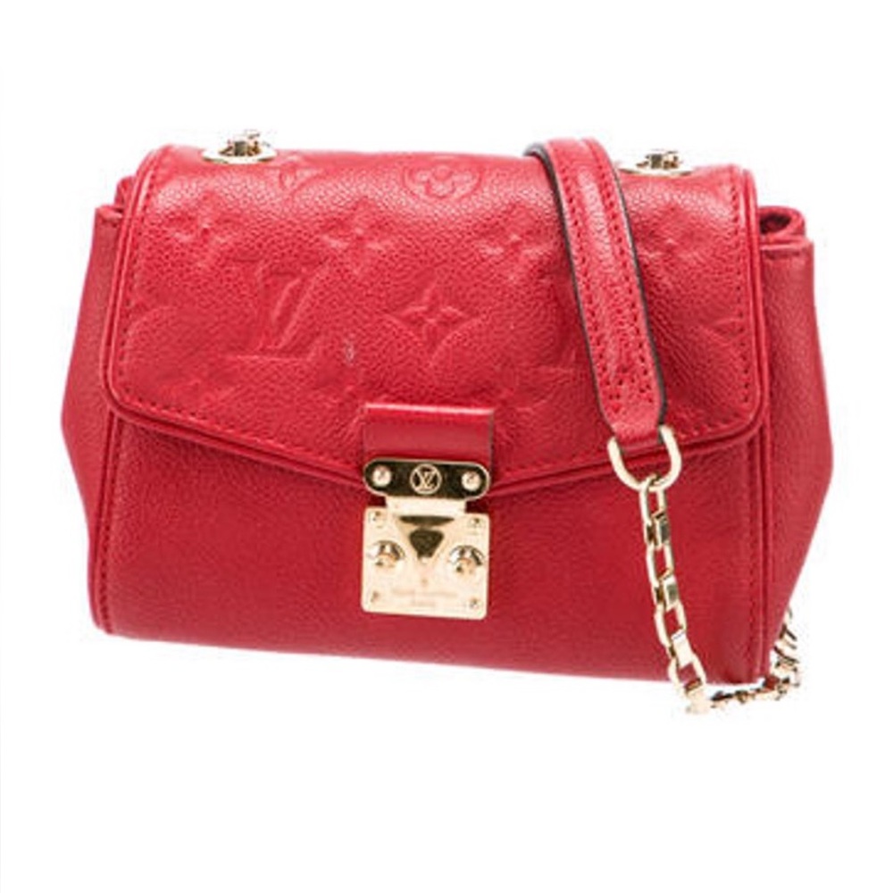Louis Vuitton Monogram Empreinte Saint Germaine BB in red ♥️